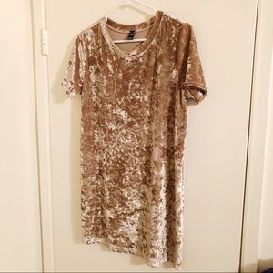 Crushed velvet tee shirt dress 💕